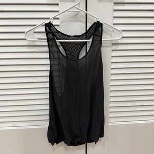 Black Mesh Tank Top lululemon size 6